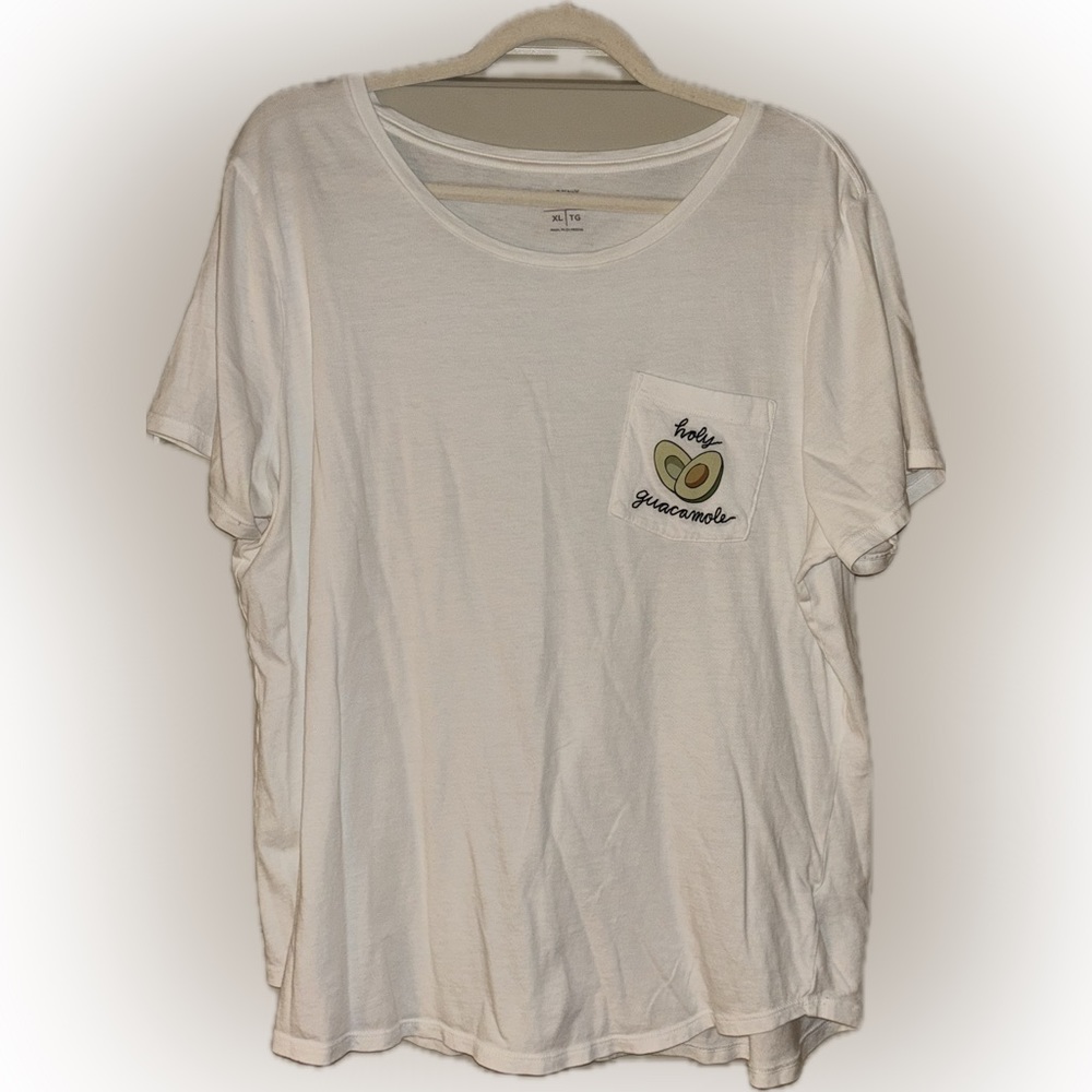 🥑 “Holy Guacamole” Embroidered Tee